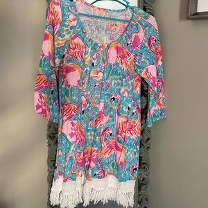 Lilly Pulitzer Alia Peel & Eat Coverup Dress XS